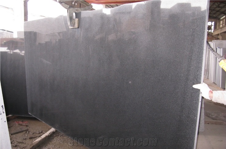 G654 Granite Slabs & Tiles,Padang Dark,Sesame Black,China Impala,Polished Granite Gangsaw Slabs,Big Slabs