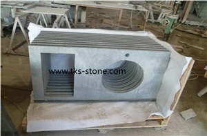 G654 Padang Dark Granite Vanity Tops, China Dark Grey Granite Bath Tops