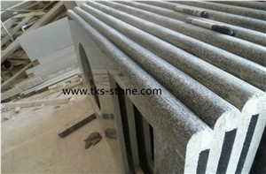 G654 Padang Dark Granite Vanity Tops, China Dark Grey Granite Bath Tops