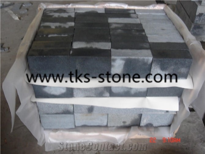 G654,Padang Dark,Sesame Black,China Dark Grey,China Impala Granite Paving Stone,Cube Stone.Cobble Stone
