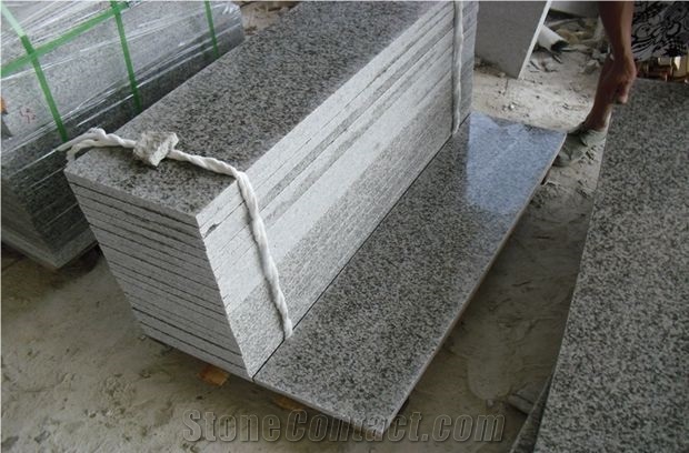 G655 Polished Granite Stairs & Steps, China White Granite Stairs & Steps
