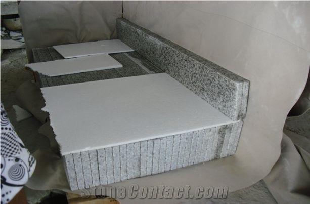 G655 White Granite Stairs & Steps, G655 Flamed Granite Stairs & Steps