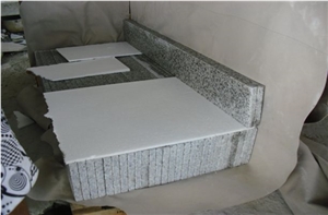 G655 White Granite Stairs & Steps, G655 Flamed Granite Stairs & Steps