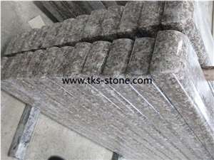 G664 Bainbrook Brown,Loyuan Red Granite,Luo Yuan Violet,Luoyuan Violet,Majestic Mauve,Misty Brown,Purple Pearl,China Ruby Red Granite Stairs&Steps