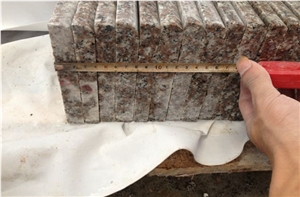 G664,Bainbrook Brown Polished Granite Stairs & Steps, Loyuan Red Granite Stairs & Steps