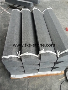 G684,Fuding Black,Padang Black,Absolute Black,Pearl Black Granite Kerbstone,Granite Curbstone