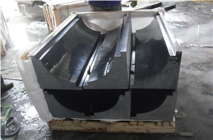 G684,Fuding Black,Pearl Black,Padang Black,Absolute Black Granite Border Stone,Molding & Border