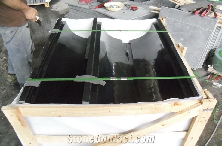G684,Fuding Black,Pearl Black,Padang Black,Absolute Black Granite Border Stone,Molding & Border