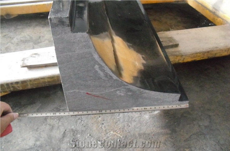 G684,Fuding Black,Pearl Black,Padang Black,Absolute Black Granite Border Stone,Molding & Border
