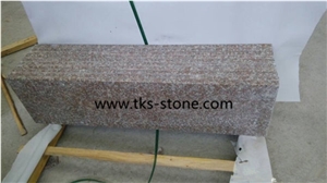 G687 Granite Stairs & Step, Peach Red, Blossom Red, China Red Granite Stairs & Steps