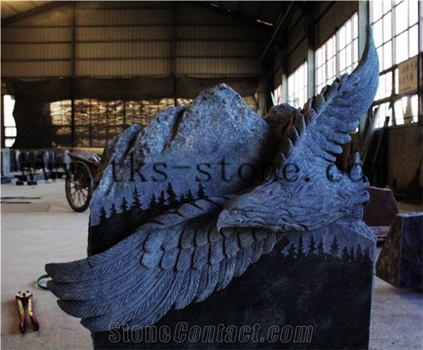 Green Granite Monument & Tombstone, Pet Carving.Eagle Sculpture Tombstones.Supply Various Of Style Monument & Tombstone