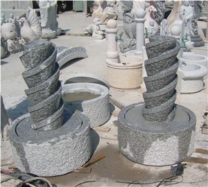Grey Granite Garden Fountains,Wall Mounted Fountains,Sculptured Fountains,Grey Granite Fountains