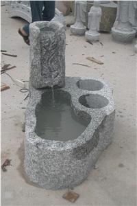 Grey Granite Garden Fountains,Wall Mounted Fountains,Sculptured Fountains,Grey Granite Fountains