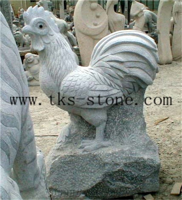 Grey Granite Zodiac Carving/ Chinese Sculptures/Animal Sculptures