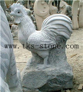 Grey Granite Zodiac Carving/ Chinese Sculptures/Animal Sculptures