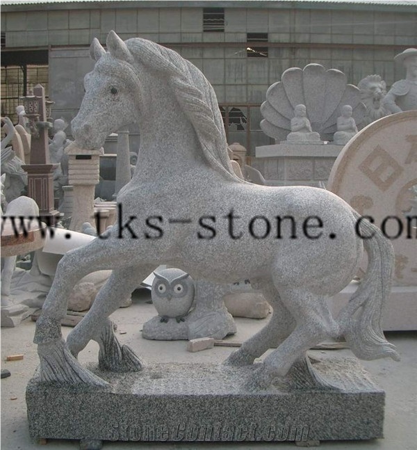 Grey Granite Zodiac Carving/ Chinese Sculptures/Animal Sculptures