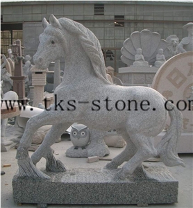 Grey Granite Zodiac Carving/ Chinese Sculptures/Animal Sculptures