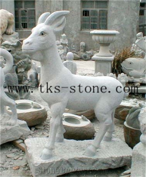 Grey Granite Zodiac Carving/ Chinese Sculptures/Animal Sculptures