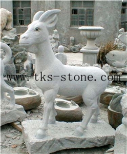Grey Granite Zodiac Carving/ Chinese Sculptures/Animal Sculptures