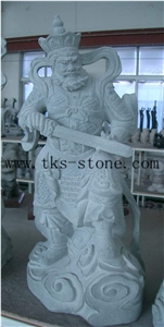 Human Sculptures/China Grey Granite Sculptures/Storied/Guardian Angel/Gods Sculpture
