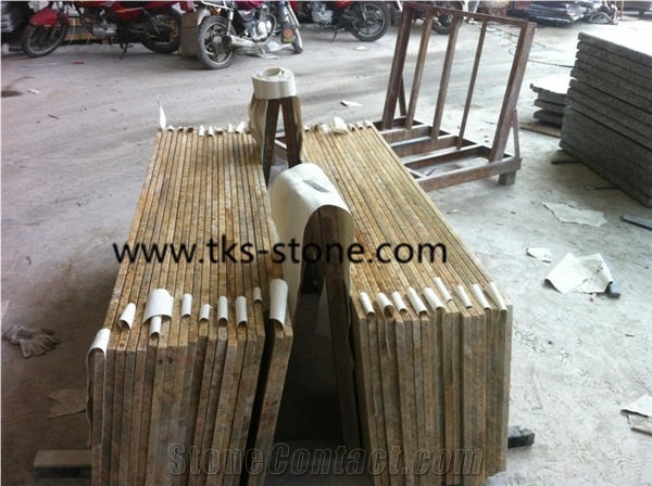 Imperial Gold Granite,India Yellow Granite Vanity Tops,Granite Bathroom Countertops