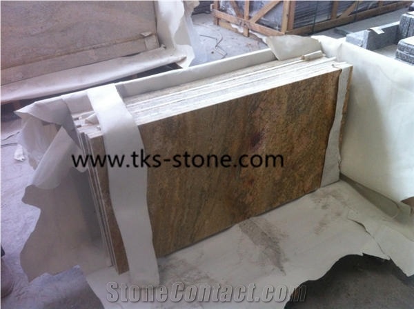 Imperial Gold Granite,India Yellow Granite Vanity Tops,Granite Bathroom Countertops