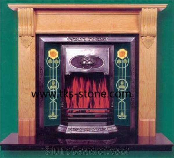 Light Beige Marble Fireplace,Beige Marble Fireplace Mantels,Marble Fireplace,Decorative Hearth & Home Fireplace
