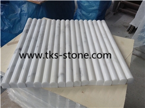 Pencil Liners,White Marble Trims,Bullnose Moldings,Dome Moldings,Carrara White Trims Liners,Oriental White Marble Pencil Liners