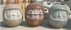 Pink Granite Sculpture&Statues,Animal Sculptures Natural Stone Animal Garden Sculptures,Western Statues