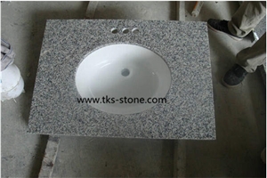 Polished China G603 Grey Granite + Crystal White Granite Vanity Tops,Sesame White,Light Gray,Light Grey, G603 Granite Bath Tops
