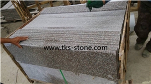 Polished G664 Granite Stairs & Steps,Majestic Mauve,Misty Brown,Purple Pearl,China Ruby Red,Bainbrook Brown,Tea Brown Granite Stair & Steps