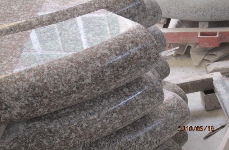 Polished G664,Majestic Mauve,Misty Brown,Purple Pearl,China Ruby Red,Bainbrook Brown,Tea Brown Granite Column