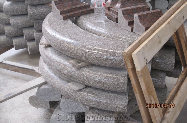 Polished G664,Majestic Mauve,Misty Brown,Purple Pearl,China Ruby Red,Bainbrook Brown,Tea Brown Granite Column