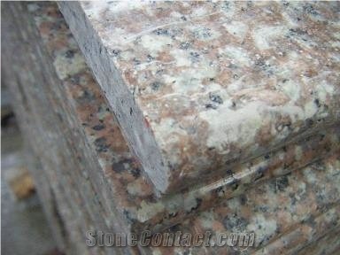 Polished G687,Peach Red,Blossom Red,China Red Granite Stair&Steps