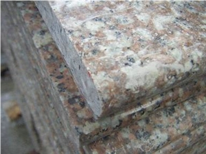 Polished G687,Peach Red,Blossom Red,China Red Granite Stair&Steps