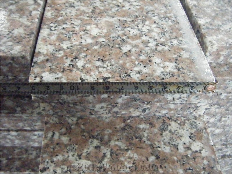 Polished G687,Peach Red,Blossom Red,China Red Granite Stair&Steps