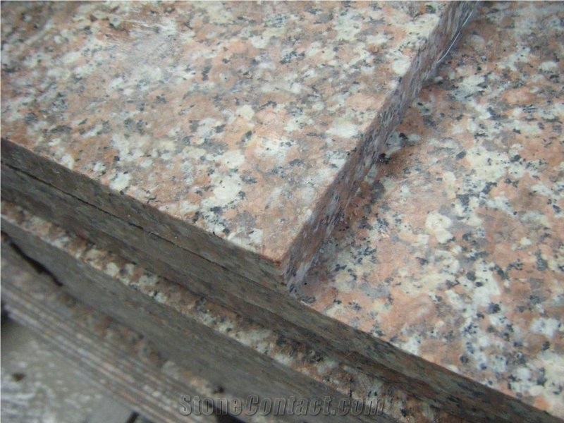 Polished G687,Peach Red,Blossom Red,China Red Granite Stair&Steps