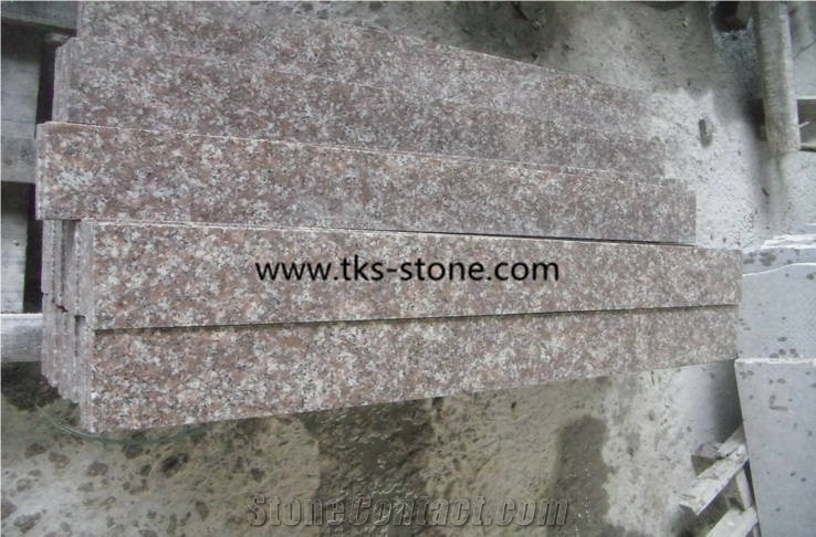 Polished G687,Peach Red,Blossom Red,Granite Stair&Steps
