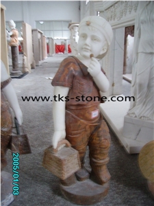 Red Sculpture,Cloudy Rosa Red Marble Sculpture,Yellow Marble Sculpture,Children Angel Statue,White Marble Sculpture,Western Sculpture Status