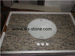 Santa Cecilia Light,Giallo Santa Cecilia Light,Giallo St Cecilia Light,St Cecilia Light Granite,St Cecilia Light,Brazil Yellow Granite Vanity Tops