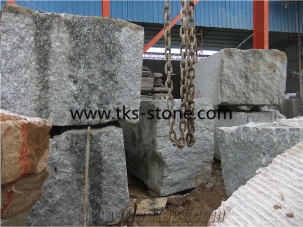 Spray white,Wave white,Sea wave flower granite cobble stone,granite cube stone
