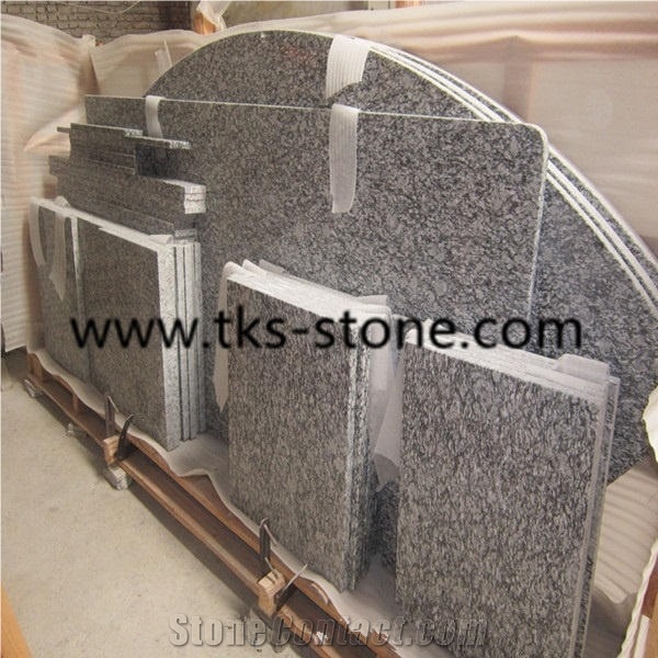 Spray White,Wave White,Sea Wave Flower Granite Kitchen Countertops