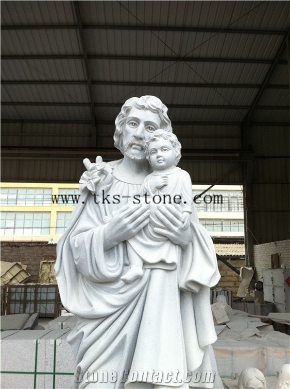 Statue Of Jesus Virgin Mary Sculpture/ Chongwu Sculpture/Human Sculptures/Religious Sculptures, Grey Granite Religious Sculptures