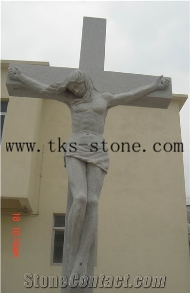 Statue Of Jesus Virgin Mary Sculpture/ Chongwu Sculpture/Human Sculptures/Religious Sculptures, Grey Granite Religious Sculptures