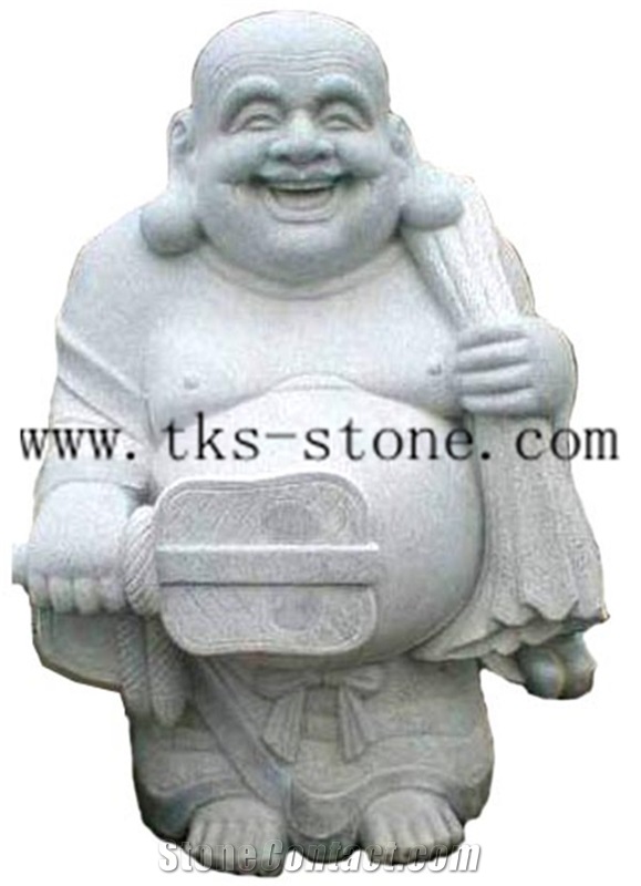 The God Of Wealth/Rulaifo Bonze/Chongwu Granite Sculpture/Religious Sculptures