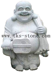 The God Of Wealth/Rulaifo Bonze/Chongwu Granite Sculpture/Religious Sculptures