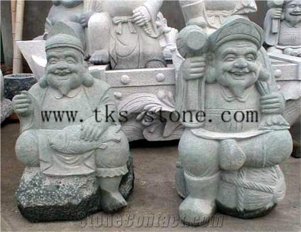 The God Of Wealth/Rulaifo Bonze/Chongwu Granite Sculpture/Religious Sculptures