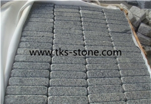 Tumbled/Antique Cube/Cobble Stone, Grey Granite G603 Paving Stone Cobble Setts Courtyard/Driveway Paving Stone, Classic Grey Granite Driveway Paving Stone