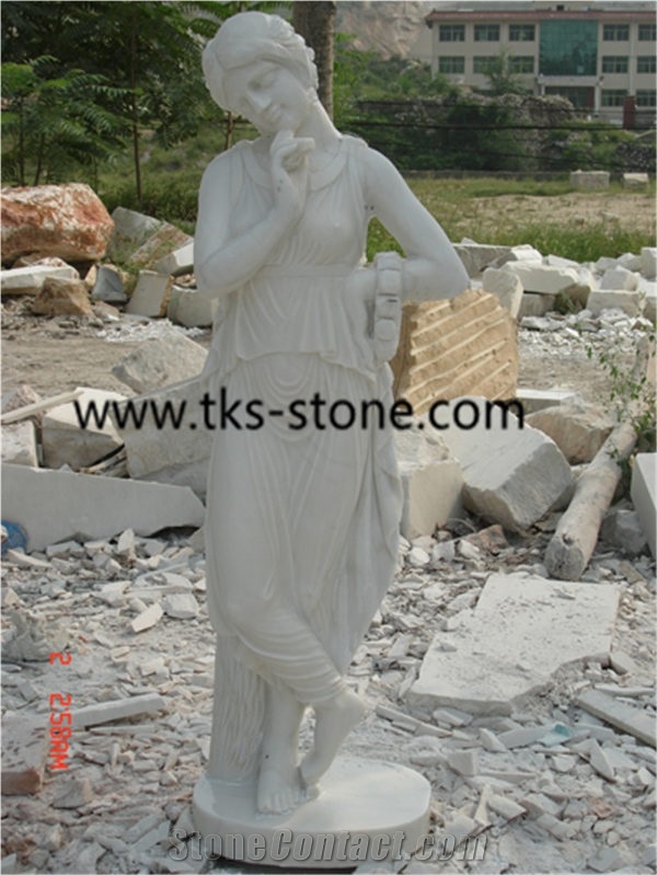 White Marble Sculptures&Statues,Angel Sculptures,Human Sculptures/Handcarved Sculptures/ Western Statues,Statues&Sculptures
