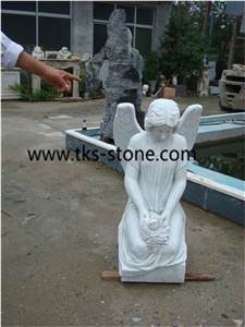 White Marble Sculptures&Statues,Angel Sculptures,Human Sculptures/Handcarved Sculptures/ Western Statues,Statues&Sculptures